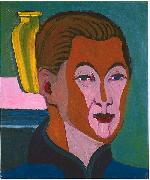Ernst Ludwig Kirchner Head of the painter oil